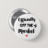 Officieel van de markt ronde button 5,7 cm (Voorkant /achterkant)