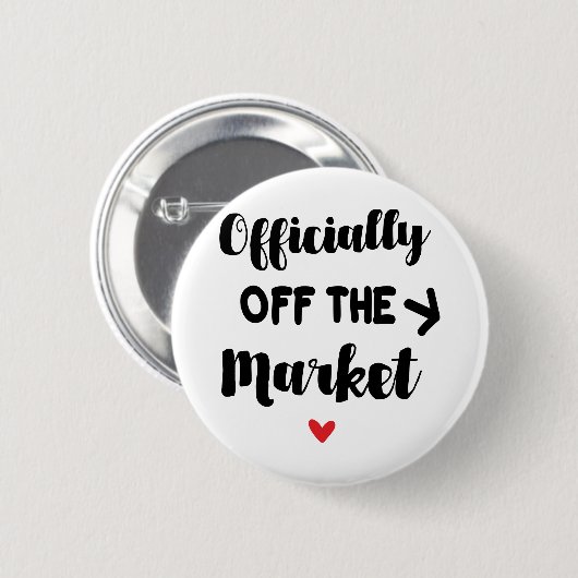 Officieel van de markt ronde button 5,7 cm (Voorkant /achterkant)