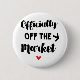 Officieel van de markt ronde button 5,7 cm