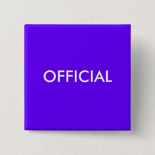 OFFICIEEL VIERKANTE BUTTON 5,1 CM (Voorkant)