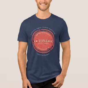 Officieel Vintage 198X Grappig Premium Reserve Tri-Blend Shirt