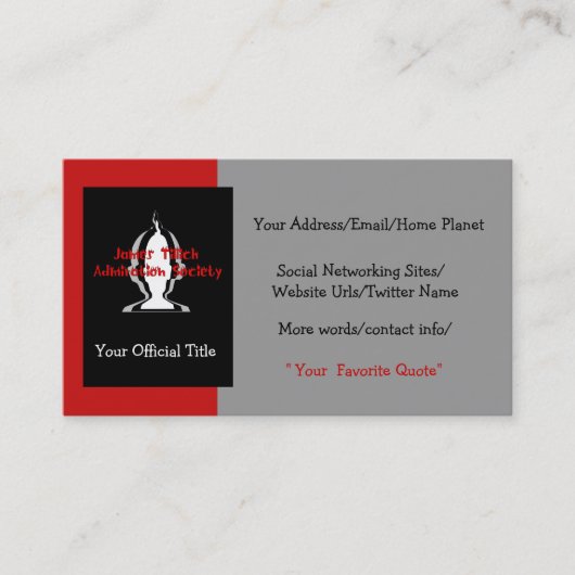 Officieel Visitekaartje (Voorkant)