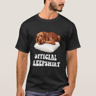Officieel Vizsla Slaathemd Hond Liefhebber Nachtpo T-shirt