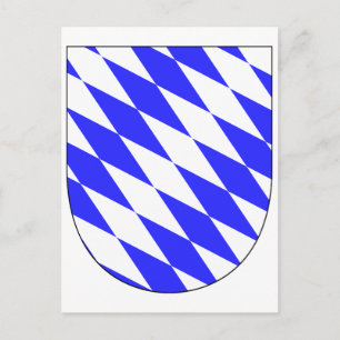 Officieel wapen: symbool Beieren Duitsland Briefkaart