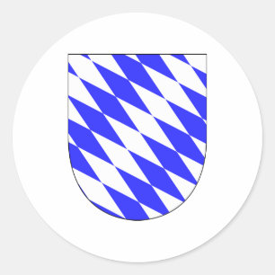 Officieel wapen: symbool Beieren Duitsland Ronde Sticker