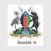 Officieel wapen van Zuid-Soedan (2005-2011) Sticker (Vel)
