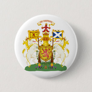 Officieel wapenschild van Schotland, heraldry-symb Ronde Button 5,7 Cm