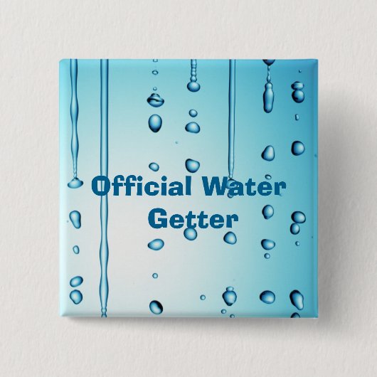 Officieel watervanger vierkante button 5,1 cm (Voorkant)