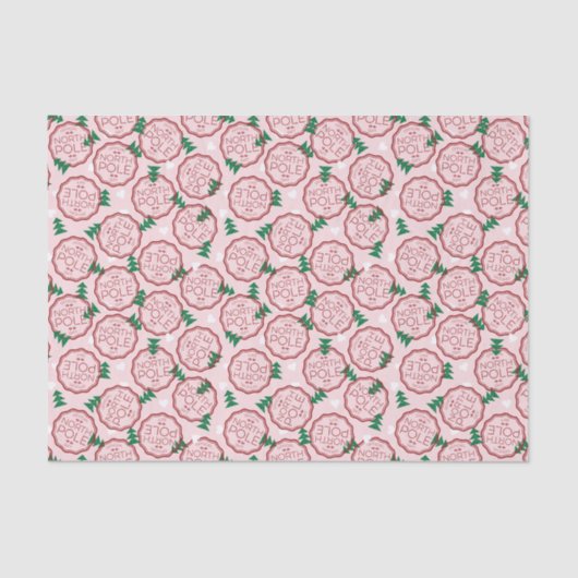 Officieel weefseldocument van de Noordpool Tissuepapier (Voorkant)