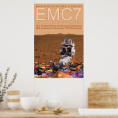 Officieel zevende Europees Verdrag van Mars Poster (Keuken)