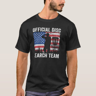 Officieel zoekteam voor schijf Amerikaans vlaggens T-shirt