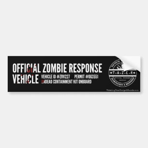 Officieel Zombie Responsvoertuig Bumpersticker