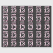 Officiële 13 tiener 13e verjaardag 13 jaar oud cadeaupapier (Vlak)