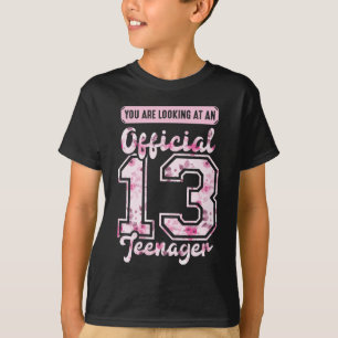 Officiële 13 tiener 13e verjaardag 13 jaar oud t-shirt