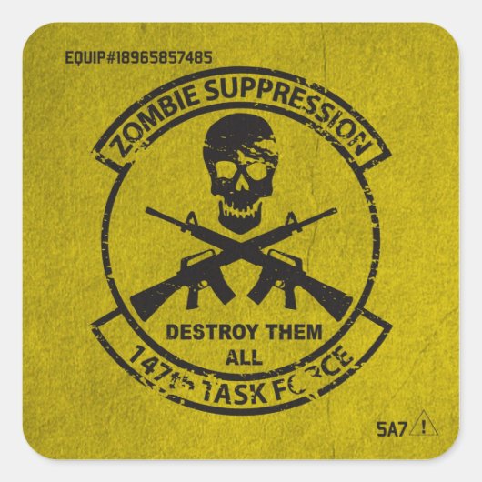 Officiële 147e Zombie TF Apparatuur ID Sticker (Voorkant)