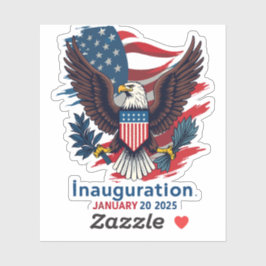 Officiële 2025 Inauguratie Zegel Sticker
