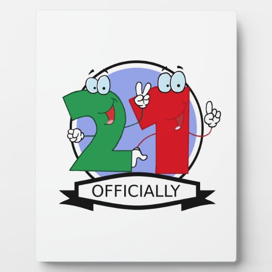 Officiële 21e verjaardag banner fotoplaat (Voorkant)
