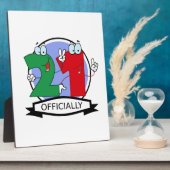 Officiële 21e verjaardag banner fotoplaat (Zijkant)