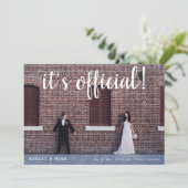 Officiële 2 aankondiging van het fotohuwelijk (Staand voorkant)