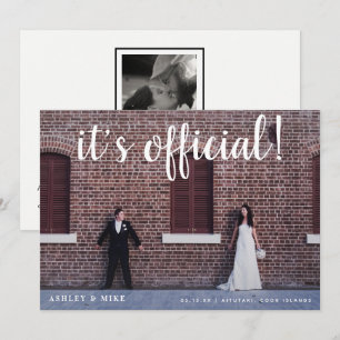 Officiële 2 aankondiging van het fotohuwelijk