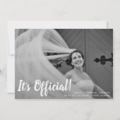 Officiële 2 aankondiging van het fotohuwelijk (Voorkant)