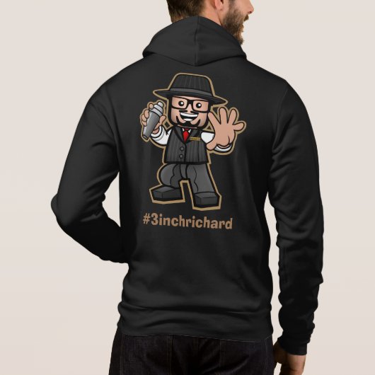 Officiële 3 centimeter Richard Hoodie! #3inchRicha Hoodie (Achterkant)