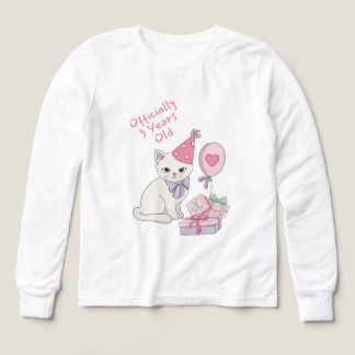 Officiële 3 Jaar Oude Cute Kat Meisjes Verjaardag