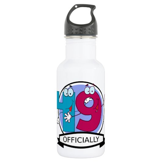Officiële 49 Verjaardagsbanner Waterfles (Voorkant)