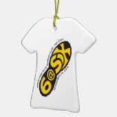 Officiële 6@6 kerstversiering keramisch ornament (Links)