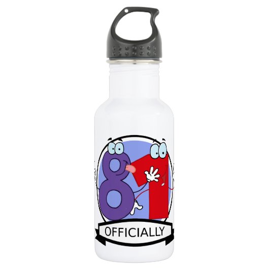 Officiële 81 Verjaardagsbanner Waterfles (Voorkant)