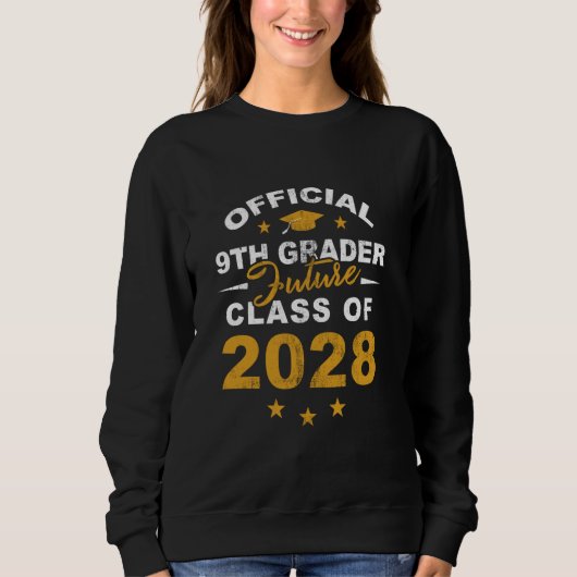 Officiële 9e klas Future Class of 2028 Eerste dag Trui (Voorkant)