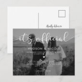 Officiële aankondiging van Elopement Wedding Photo (Voorkant / Achterkant)