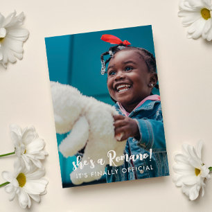 Officiële achternaam 2 Foto's adoptie Aankondiging