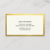 Officiële advocaat Gold Scale Professional Visitekaartje (Achterkant)