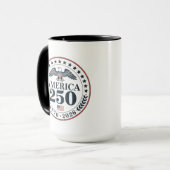 Officiële Amerika 250e Verjaardag Commemorative Mok (Voorkant links)