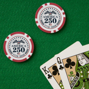 Officiële Amerikaanse 250e Verjaardag Commemorativ Poker Chips