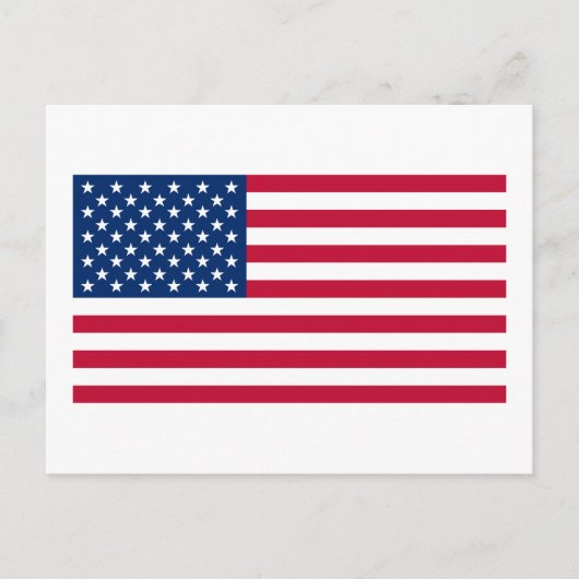 Officiële Amerikaanse vlag Briefkaart (Voorkant)
