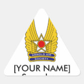 Officiële Arnold Air Society Triangle Sticker (Voorkant)