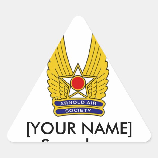 Officiële Arnold Air Society Triangle Sticker (Voorkant)