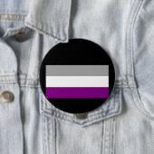 OFFICIËLE ASEKSUELE PRIDE VLAG RONDE BUTTON 4,0 CM (In situ)