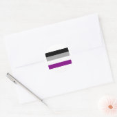 OFFICIËLE ASEKSUELE PRIDE VLAG RONDE STICKER (Envelop)