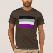 OFFICIËLE ASEKSUELE PRIDE VLAG T-SHIRT (Voorkant)