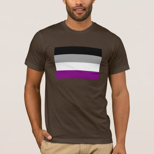 OFFICIËLE ASEKSUELE PRIDE VLAG T-SHIRT (Voorkant)