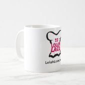 Officiële auteur Lolah Lace Coffee Mok (Voorkant links)