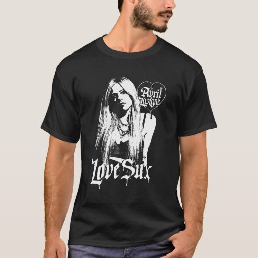 Officiële Avril Lavigne Love Sux T-shirt (Voorkant)