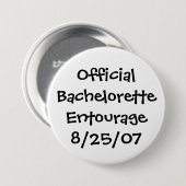 Officiële Bachelorette Entourage - Gepersonaliseer Ronde Button 7,6 Cm (Voorkant /achterkant)