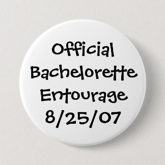 Officiële Bachelorette Entourage Ronde Button 7,6 Cm