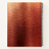 Officiële badass Boss Babe Metallic Copper Name Notitieboek (Achterkant)