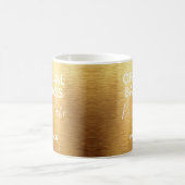 Officiële badass Boss Babe Metallic Gold Name Koffiemok (Center)