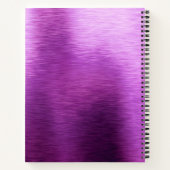 Officiële Badass Boss Babe Metallic Paarse naam Notitieboek (Achterkant)